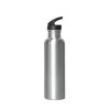 Central Shore Straw Water Bottles Silver